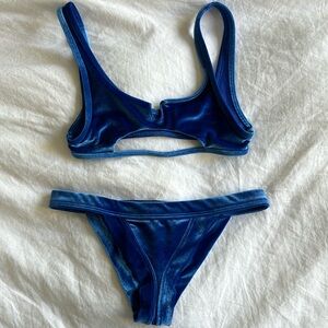 Frankie’s Bikinis Velvet Blue Bikini